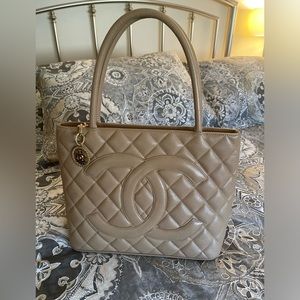 ❌❌SOLD on another site ❌❌Chanel Beige Medallion tote